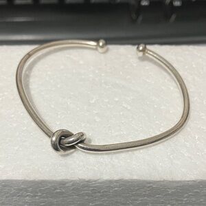 Sterling Silver Lovers Knot Bracelet